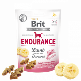 Brit Care Dog Functional Snack Endurance Lamb  - лакомство за издръжливост с агнешко и банан 150гр.